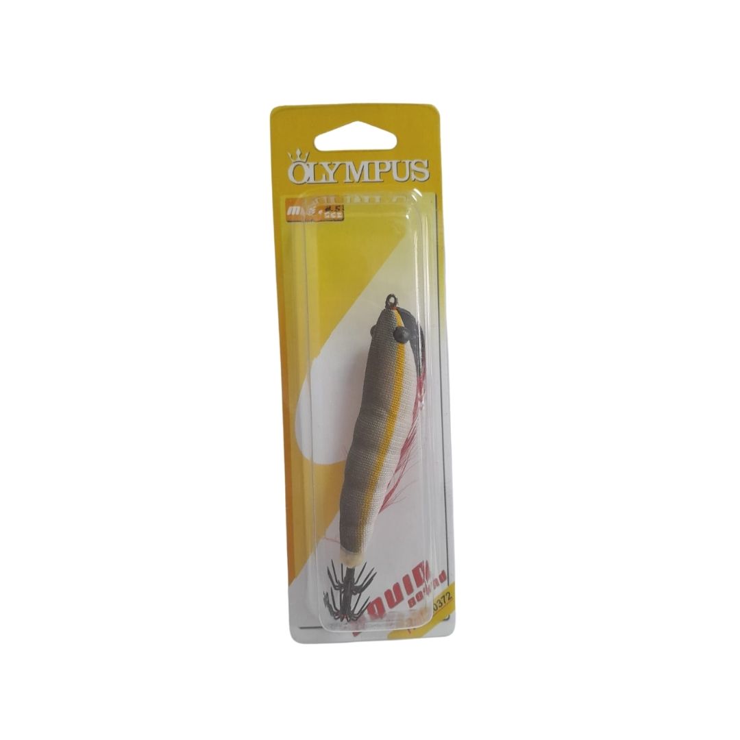 Olympus Squid Saund Mis. 2.5 Esca Artificiale Grigio/Giallo/Bianco - Animaliapet