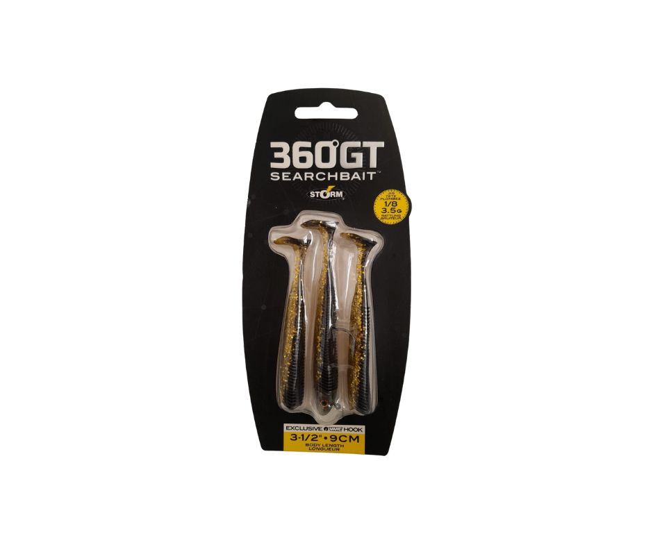 Storm 360GT Searchbait Esca 9cm 3pezzi Colore Gold Digger - Animaliapet