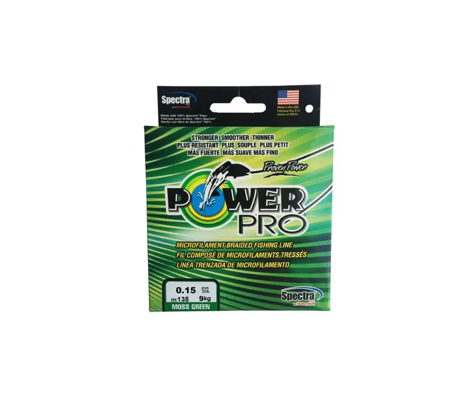 Shimano Spectra Power Pro  Moss Green 0.15mm, 9Kg, 135m - Animaliapet