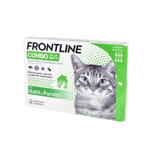 Frontline Combo Spot On 6 Pipette 0.5ml Gatti - Animaliapet