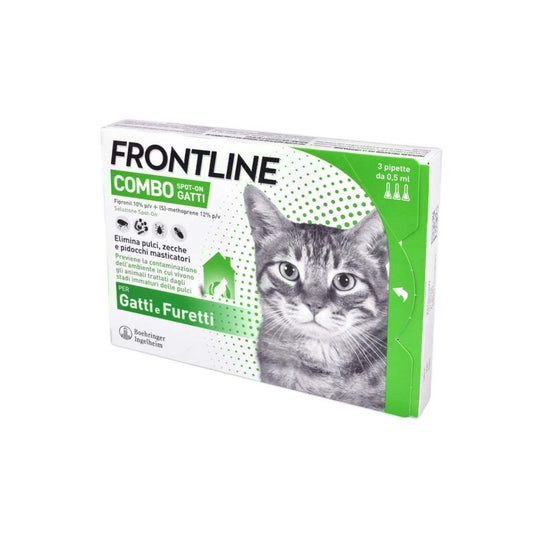 Frontline Combo Spot On 3 Pipette 0.5ml Gatti - Animaliapet