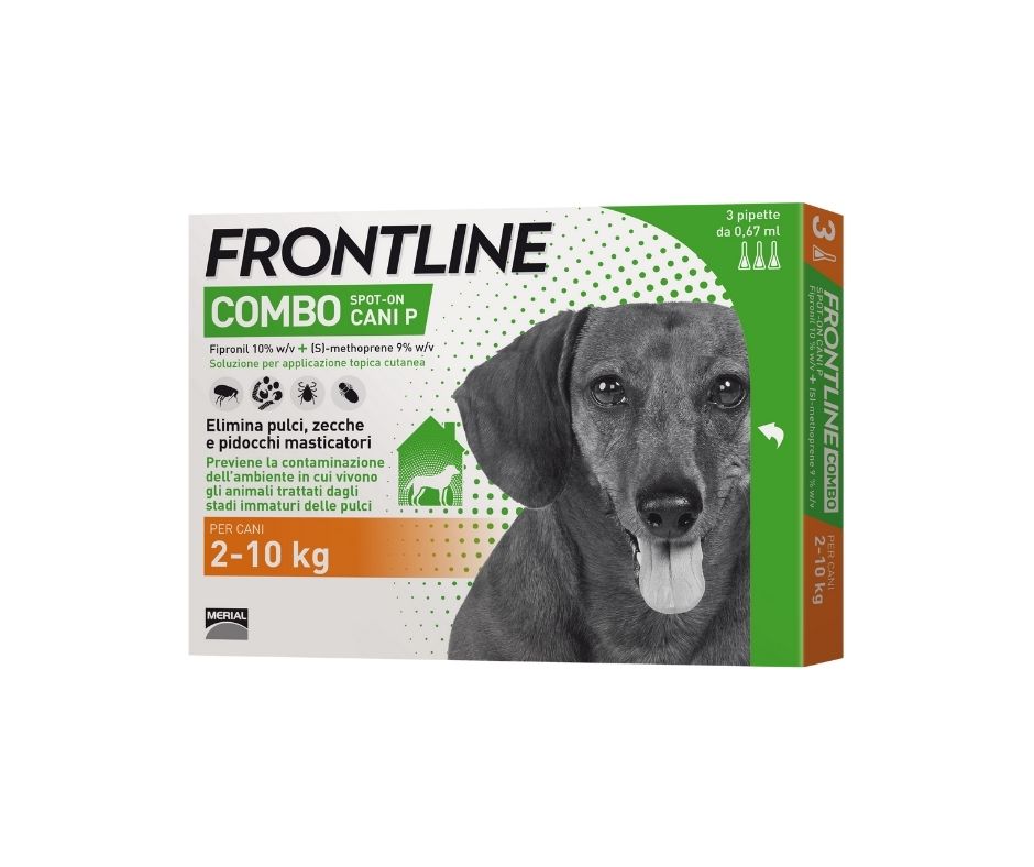 Frontline Combo Spot On 3 Pipette 0.67ml Cani 2-10Kg - Animaliapet