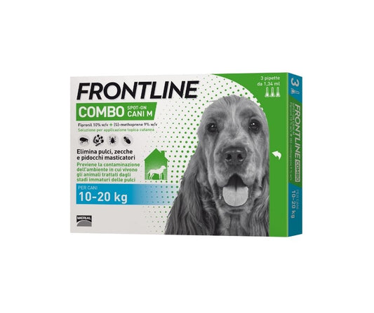 Frontline Combo Spot On 3 Pipette 1.34ml Cani 10-20Kg - Animaliapet