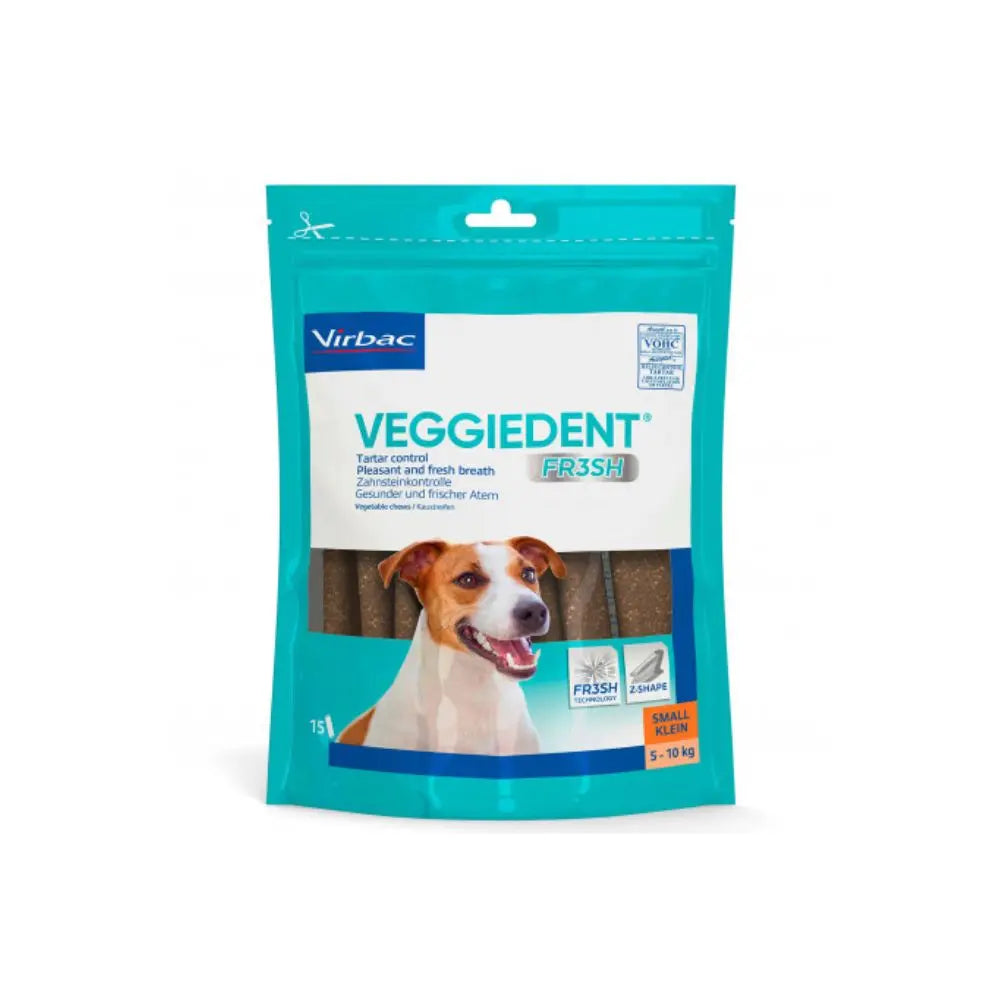 Virbac Veggiedent Fresh S Snack Igiene orale snack Cani 5-10kg - Animaliapet