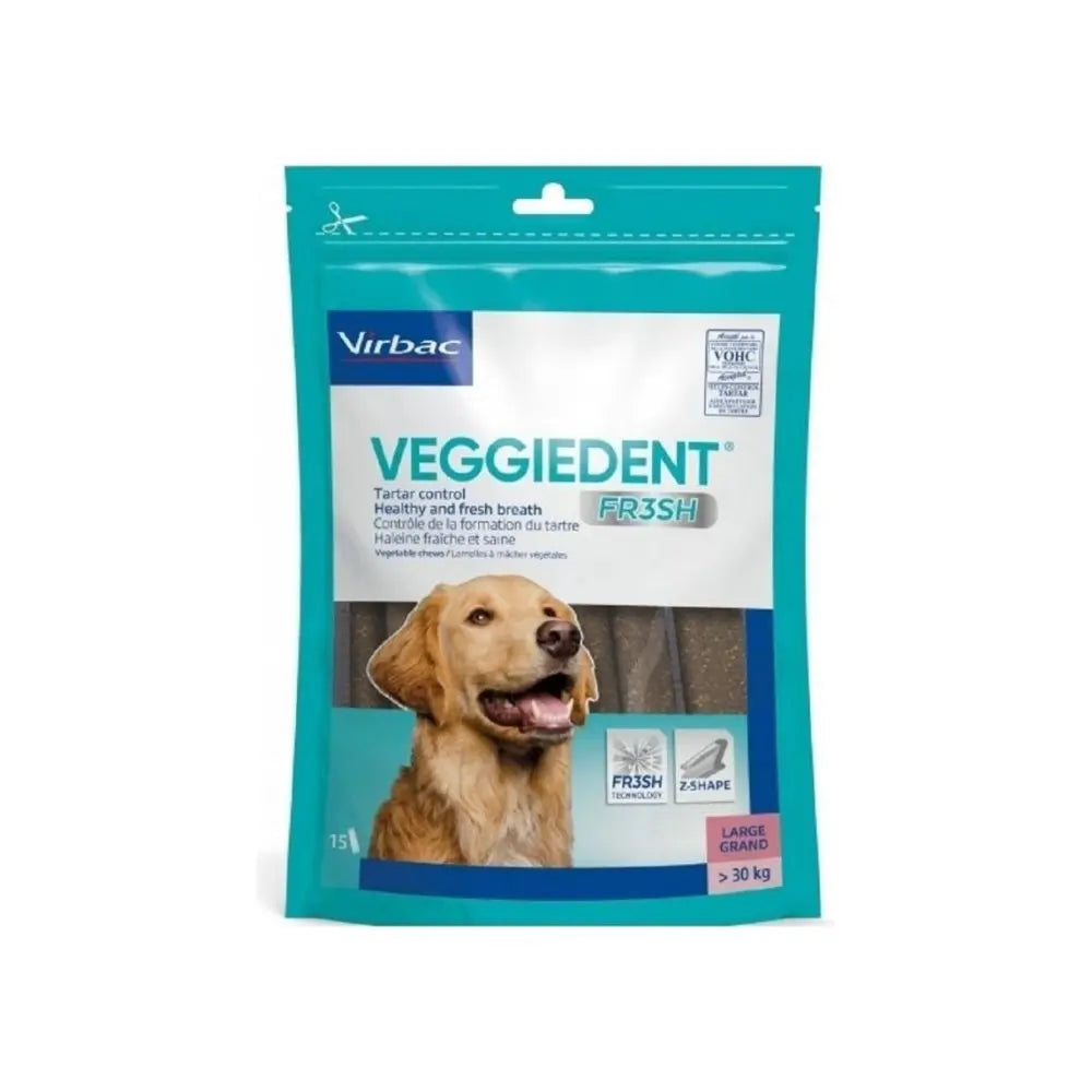 Virbac Veggiedent Fresh L Snack Igiene orale snack Cani >30kg - Animaliapet