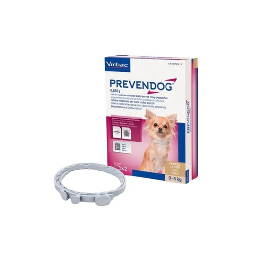 Virbac Prevendog Collare Antiparassitario 2x35cm per Cani 0-5 kg - Animaliapet