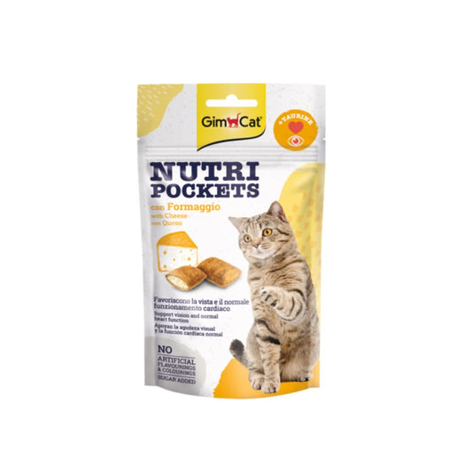 Gimcat Nutri Pockets con Formaggio 60g Snack per Gatti - Animaliapet