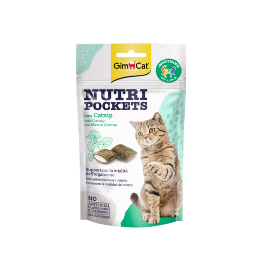 Gimcat Nutri Pockets con Catnip 60g Snack per Gatti - Animaliapet