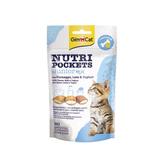 Gimcat Nutri Pockets Junior Mix 60g Snack per Gattini - Animaliapet