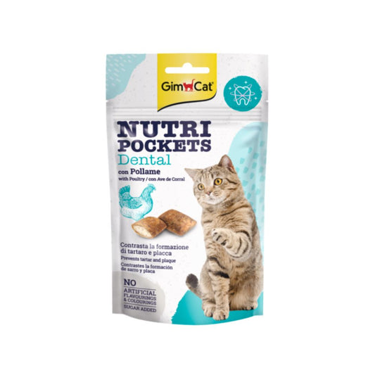 Gimcat Nutri Pockets Dental 60g Snack per Gatti - Animaliapet