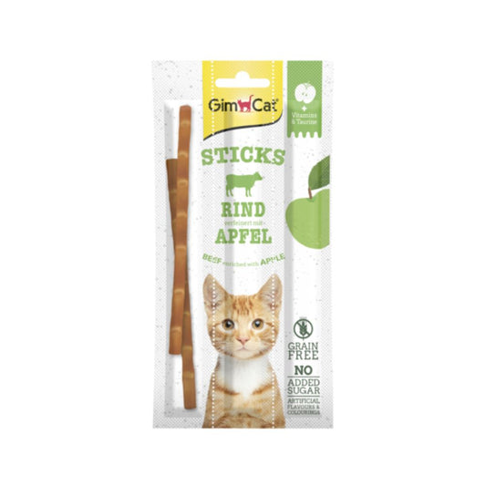 Gimcat Stick Manzo e Mela 3x5g Snack per Gatti