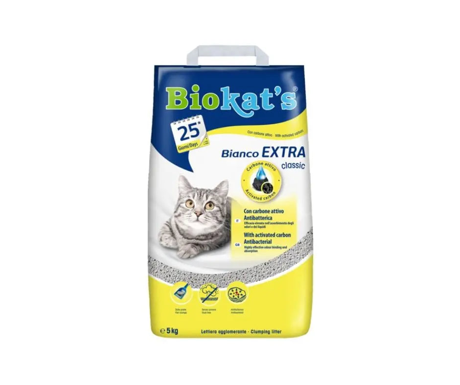 BioKat's Bianco Extra Classic Lettiera 5kg per GattiLettiera GattiAnimaliapet