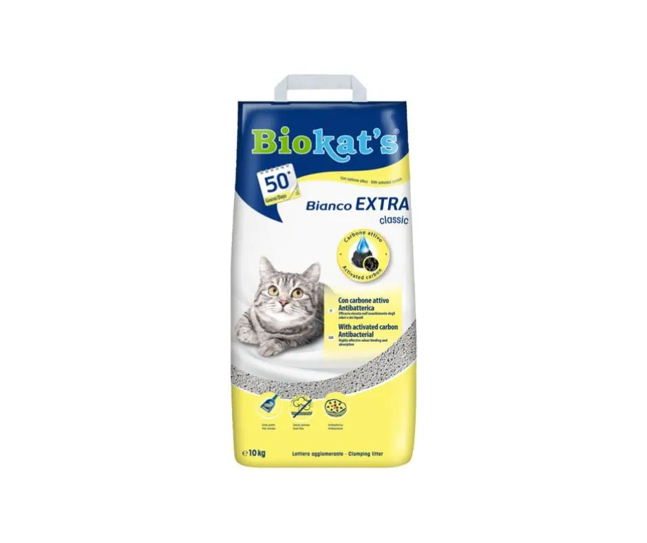 BioKat's Bianco Extra Classic Lettiera 10kg per GattiLettiera GattiAnimaliapet