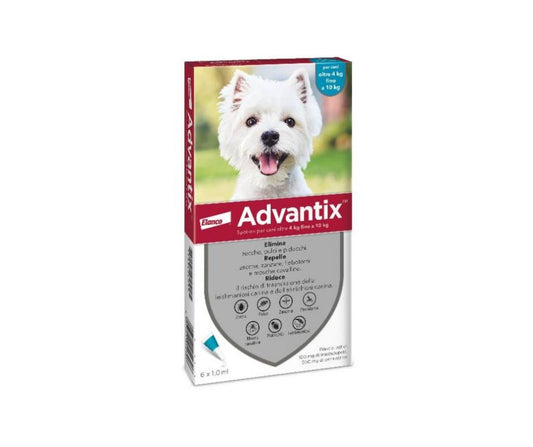 Advantix Spot On 6 Pipette 1.0ml per Cani 4-10Kg - Animaliapet