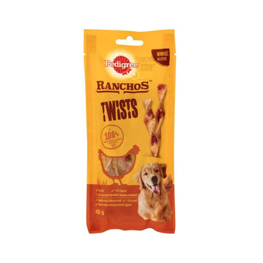 Pedigree Ranchos Twist Petto di Pollo 40g Snack Cani - Animaliapet