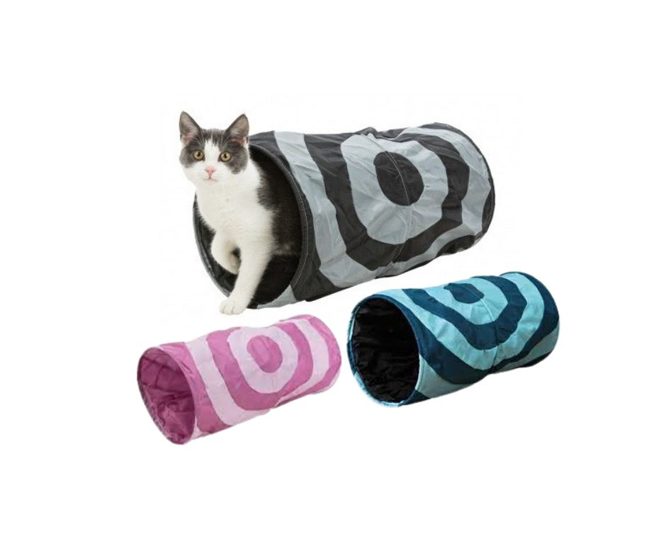 Trixie Tunnel Gioco per Gatti 25x50cm Colori Assortiti - Animaliapet