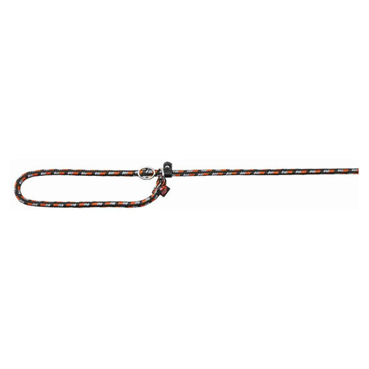 Trixie Guinzaglio Mountain Rope con Semistrangolo S-M 1,7m/8mm Nero-Arancione per Cani - Animaliapet