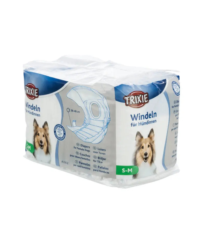 Trixie Pannolini a Fascia Per Cani Femmine S-M 12Pz - Animaliapet