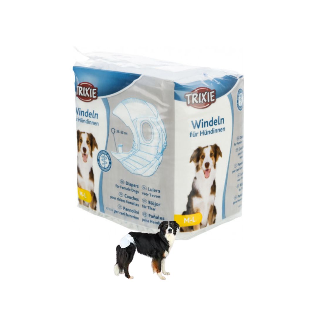 Trixie Pannolini a Fascia per Cani Femmine M-L 12Pz - Animaliapet