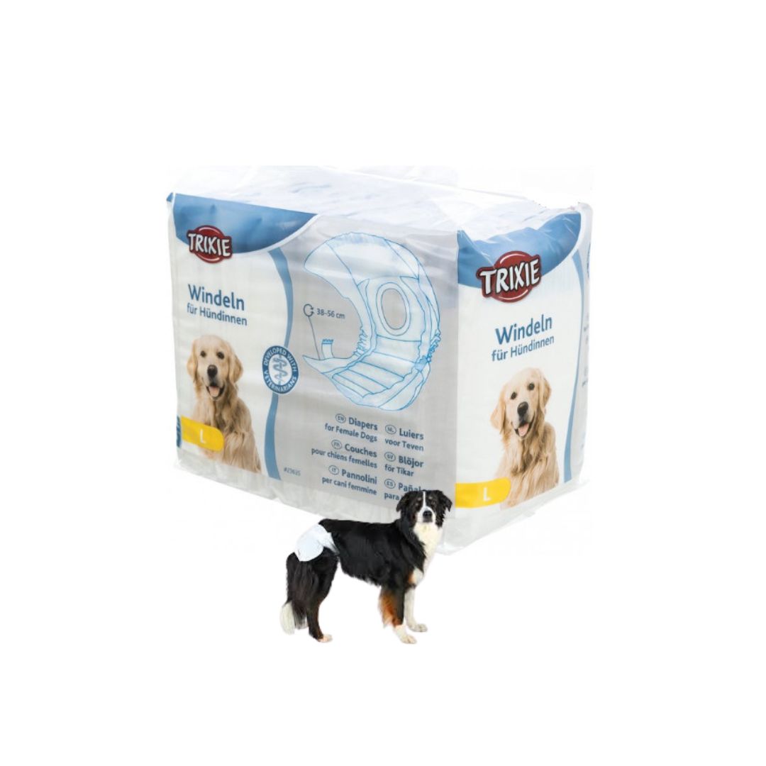 Trixie Pannolini a Fascia per Cani Femmine L 12Pz - Animaliapet