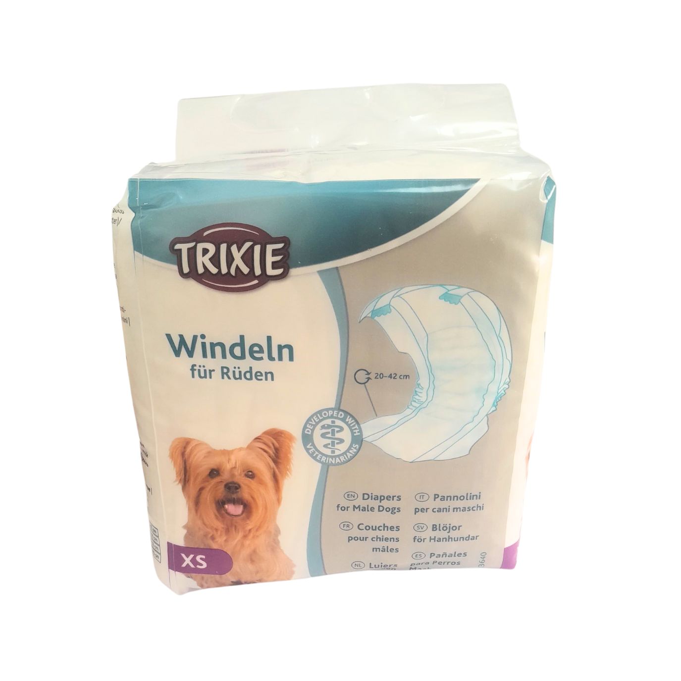 Trixie Pannolini a Fascia Per Cani Maschi XS 12Pz