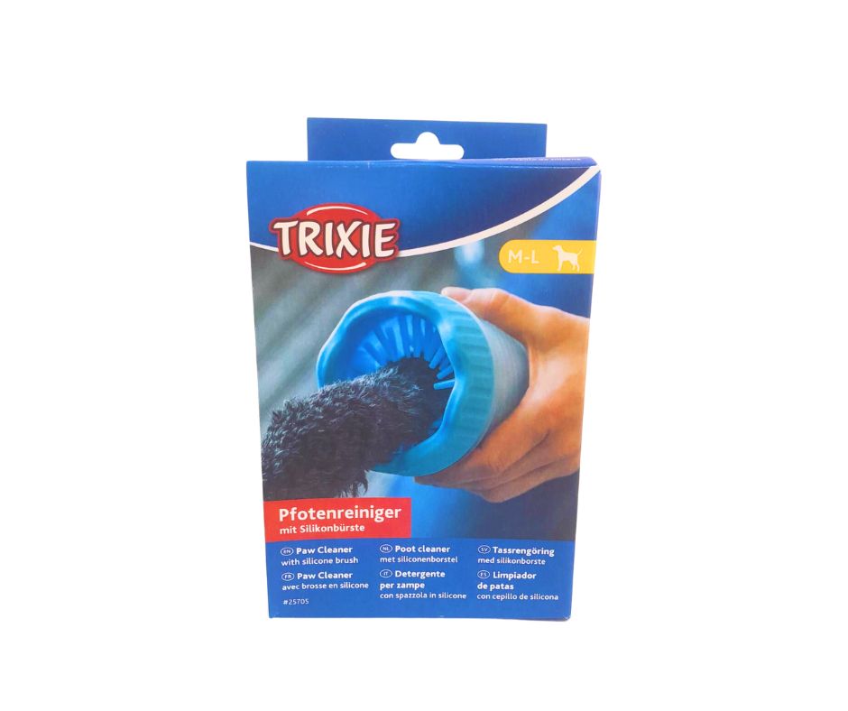 Trixie Detergente Per Zampe Con Spazzola In Silicone M-L - Animaliapet