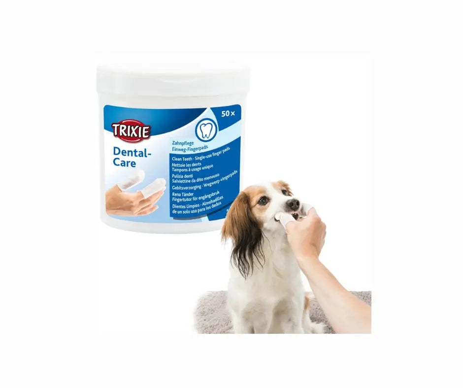 Trixie Salviette da Dito Monouso Per Pulizia Denti 50pz - Animaliapet