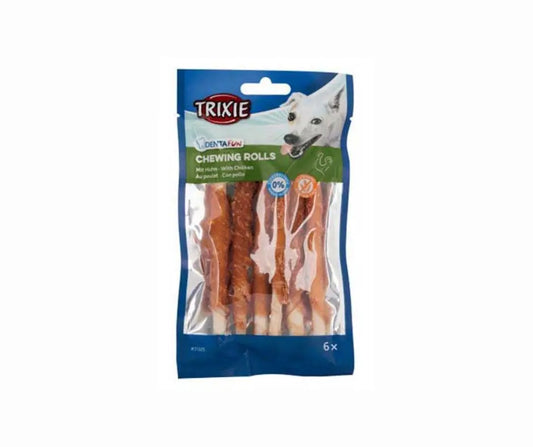 Trixie DentaFun Chewing Rolls Bastoncini con Pollo 6x12cm 70gSnack per caniAnimaliapet