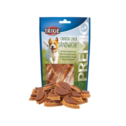 Trixie Premio Chicken Liver Sandwiches Snack per Cani 100g - Animaliapet