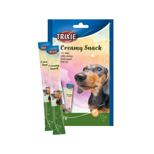 Trixie Creamy Snacks Pollo Bustina Da 5x14g Snack Per Cani - Animaliapet