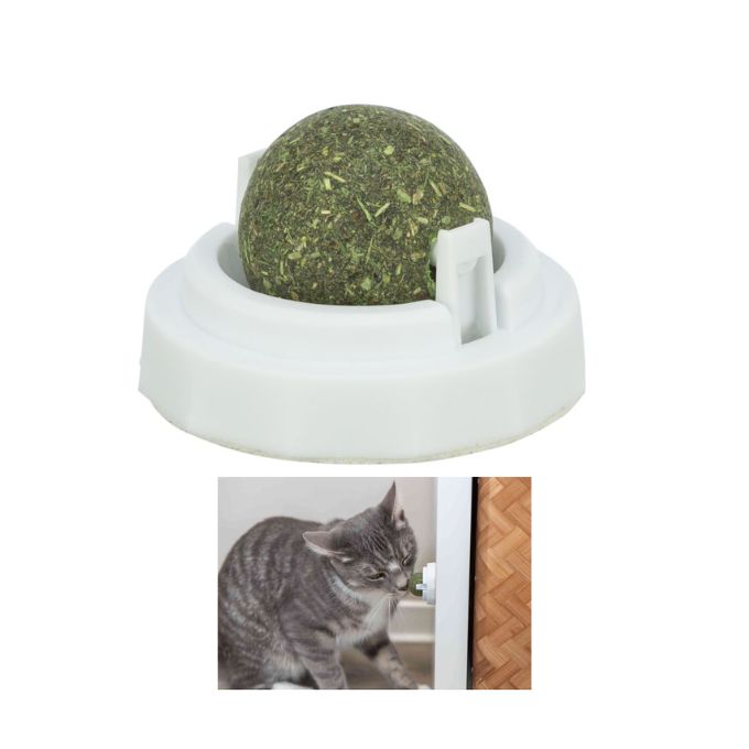 Trixie Pallina di catnip con supporto Gioco per Gatti ø 5cm Trixie