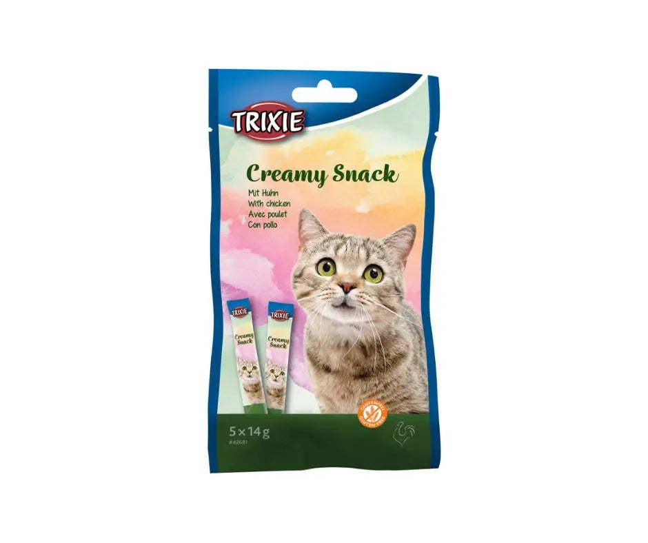 Trixie Creamy Snacks Pollo Bustina Da 5x14g Snack Per Gatti - Animaliapet