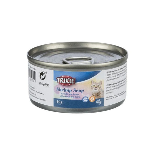 Trixie Shrimp Soup con Pollo e Gamberetti Snack per Gatti Liquido 80g - Animaliapet