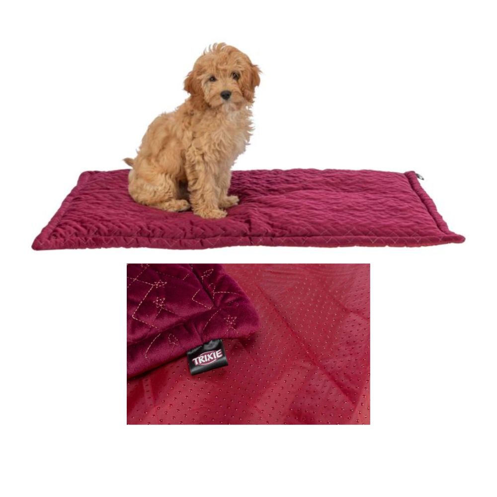 Trixie Tappetino Natalya Bordeaux 90x60cm Lettino per Cani e Gatti