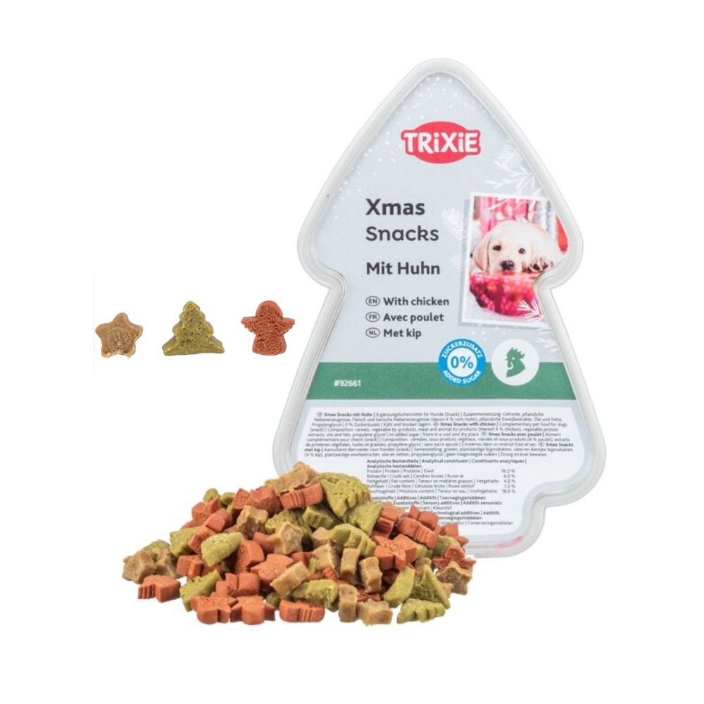 Trixie Xmas Snacks Figure di Natale 500g Snack per Cani