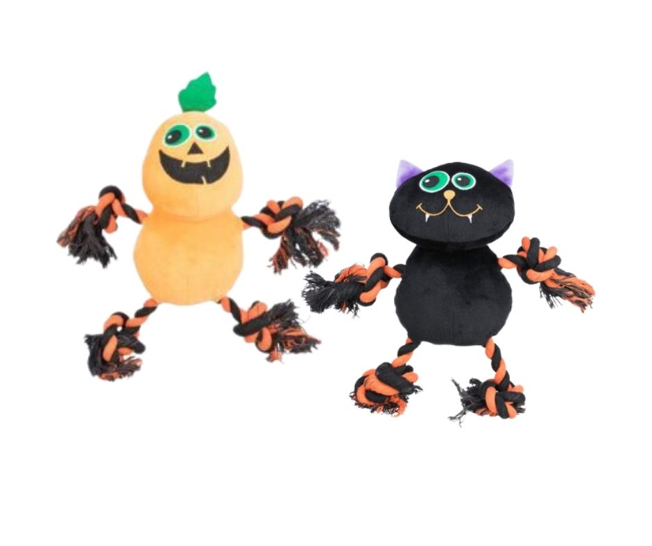 Trixie Peluche Halloween con Corda e Squittio 32cm Gioco Cani - Animaliapet