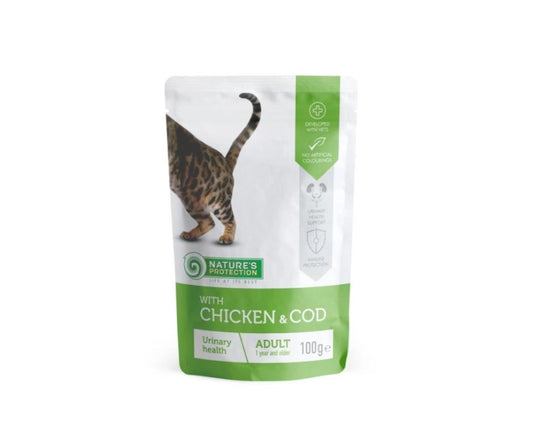 Nature's Protection Urinary Health con Pollo e Merluzzo Bustina per Gatti 100g - Animaliapet