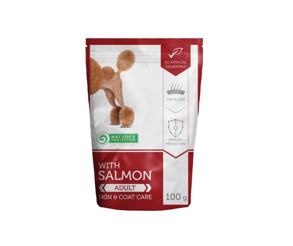 Nature's Protection Skin e Coat con Salmone Bustina per Cani 100g - Animaliapet