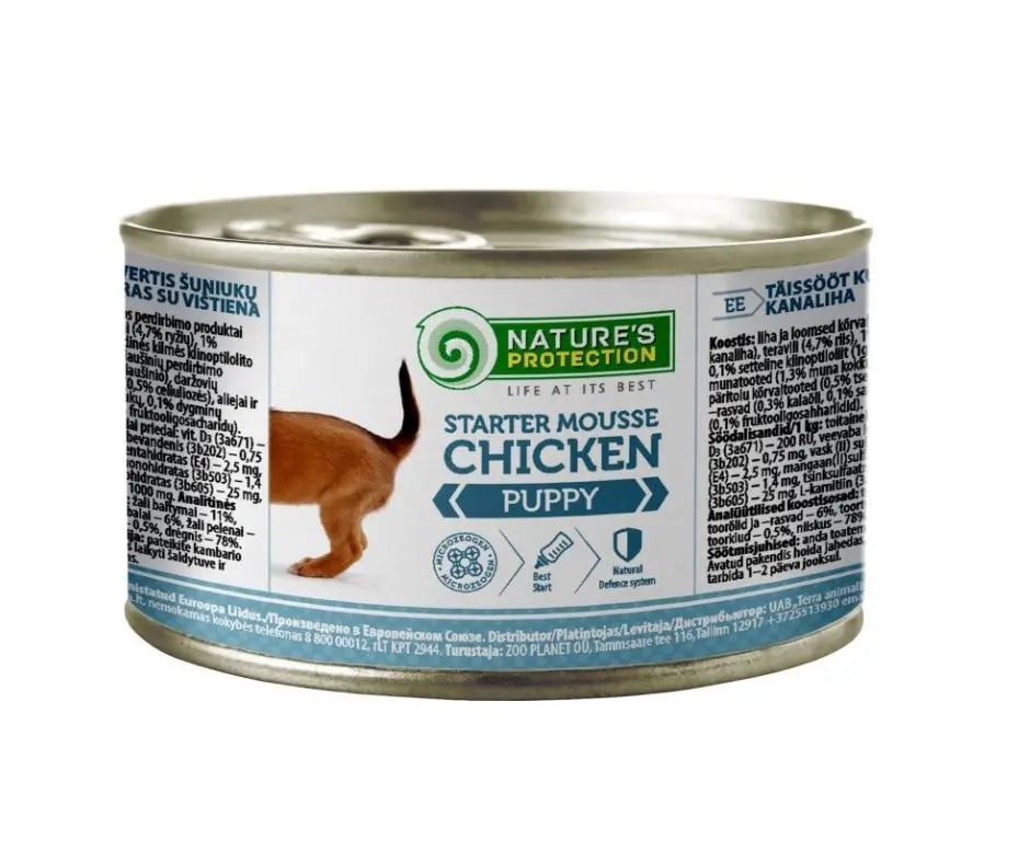 Nature's Protection Starter Mousse Pollo Puppy 200g Lattina Cuccioli - Animaliapet