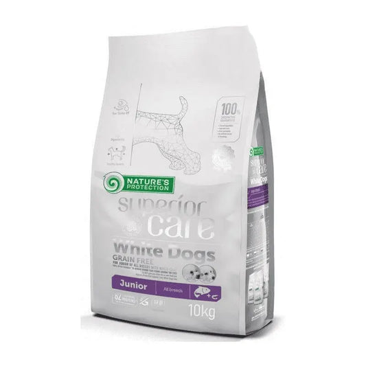 Nature's Protection White Dogs Salmone Junior 10kg Crocchette Cuccioli Nature's Protection