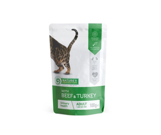 Nature's Protection Urinary Health con Manzo e Tacchino Bustina per Gatti 100g - Animaliapet