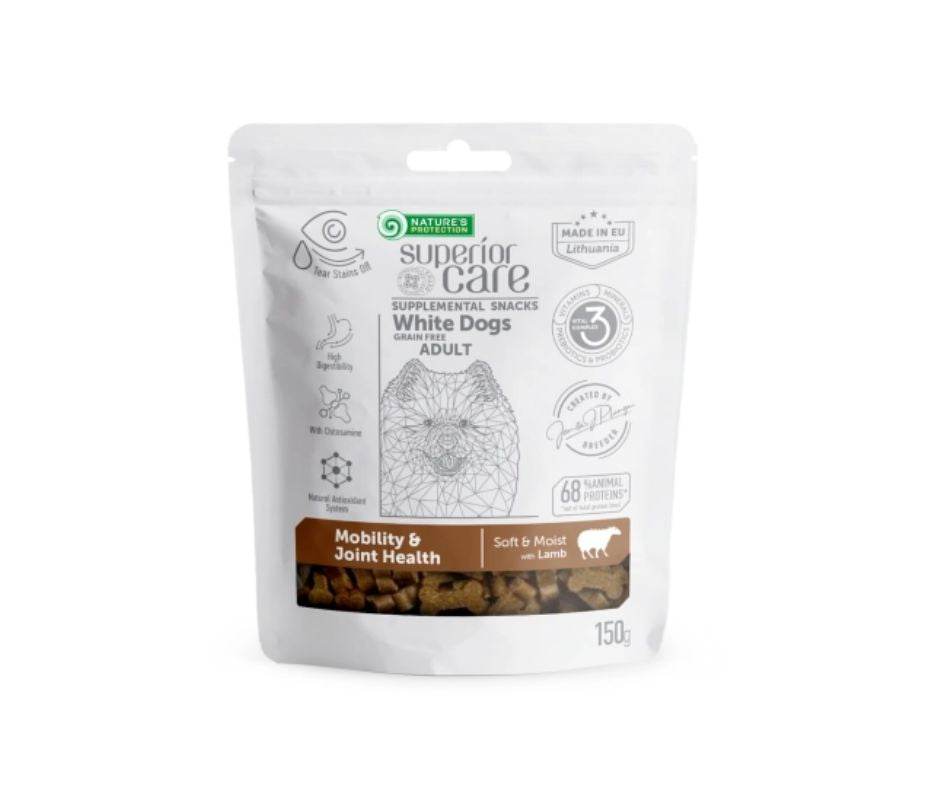 Nature's Protection White Dogs Mobility & Joint Health Agnello 150g Snack Cani - Animaliapet