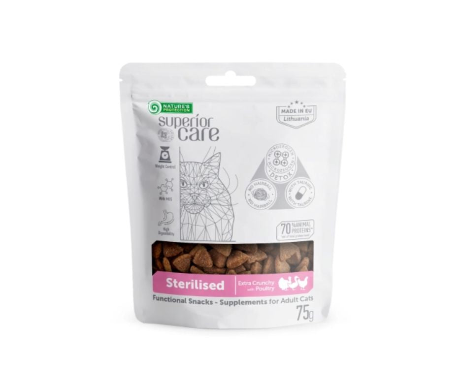 Nature's Protection Snack Sterilised Pollame 75g Snack Gatti - Animaliapet