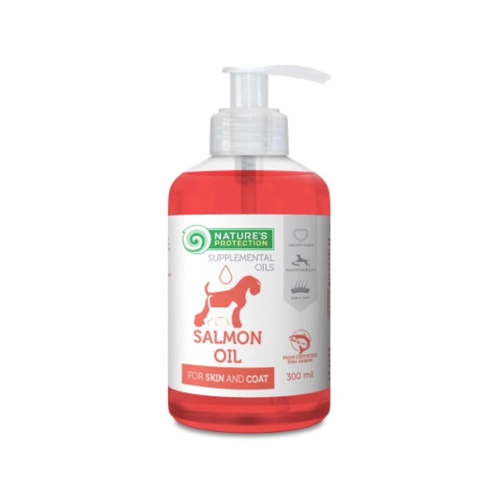 Nature's Protection Salmon Oil 300ml Integratore per Cani e Gatti