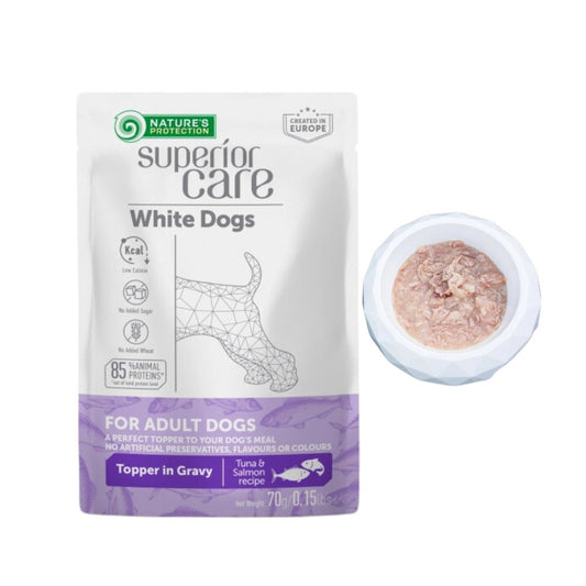 Nature's Protection White Dog Topper Tonno e Salmone 70g Bustina Cani