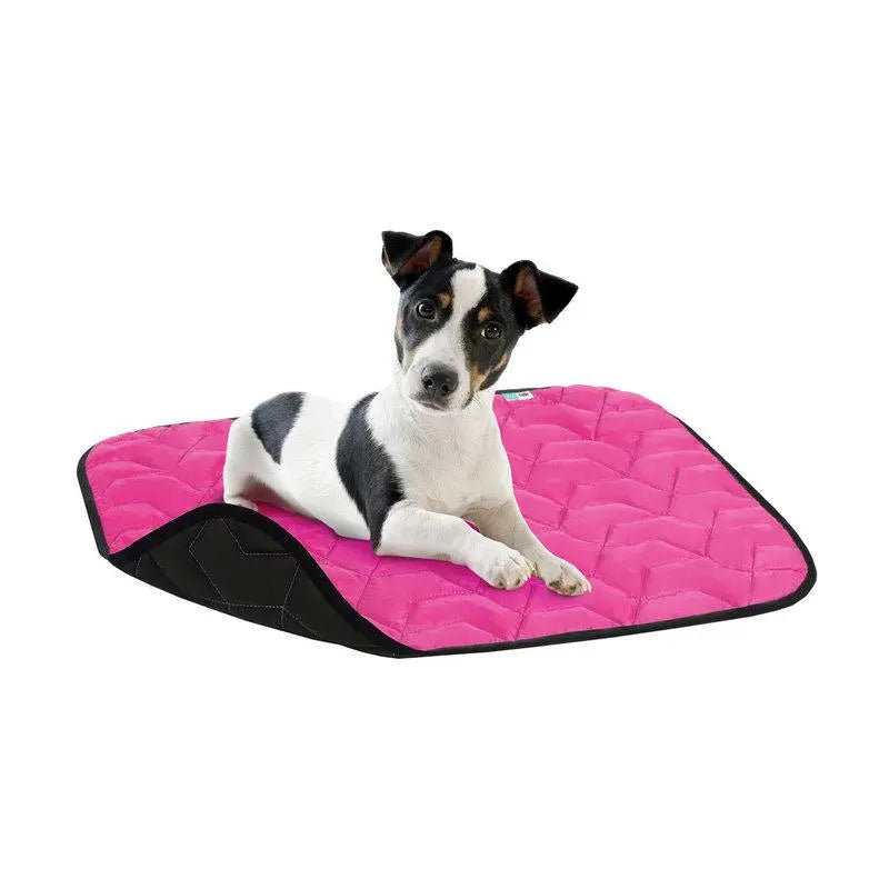 AiryVest Dog Mat Tappetino Ultraleggero Tg. L Rosa/Nero per Cani e Gatti - Animaliapet