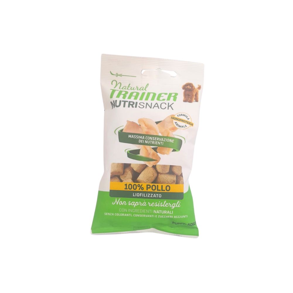 Trainer Nutri Snack Pollo Liofilizzato 20g Snack Cani Puppy e Adult