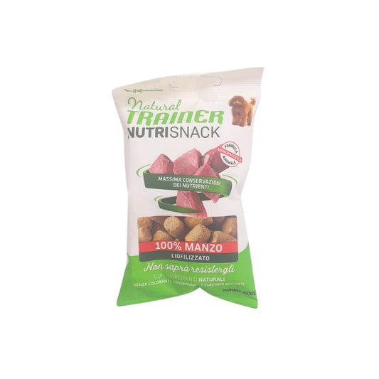 Trainer Nutri Snack Manzo Liofilizzato 20g Snack Cani Puppy e Adult