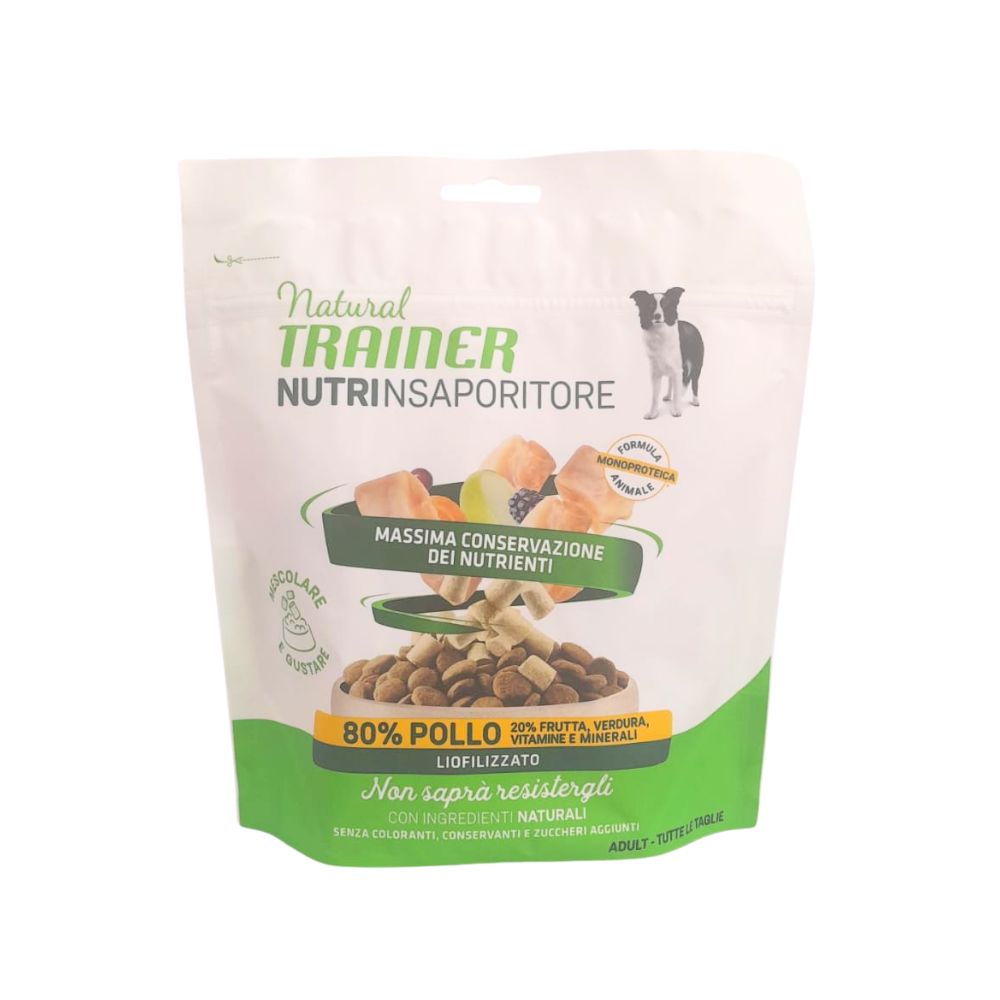 Trainer Nutri Insaporitore Pollo Liofilizzato 120g Snack Cani Adult