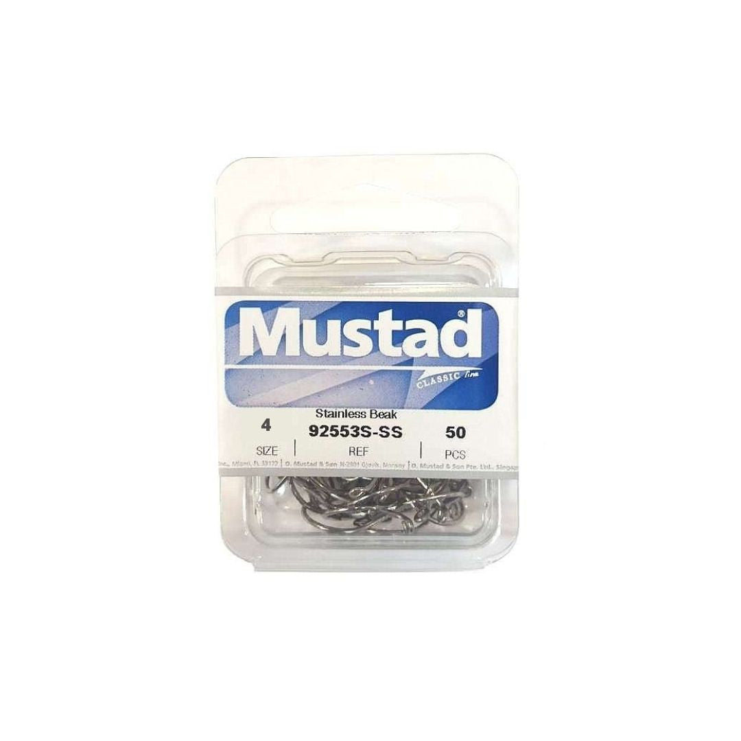 Mustad 92553S-SS Taglia 4 50Pezzi Ami per la Pesca - Animaliapet